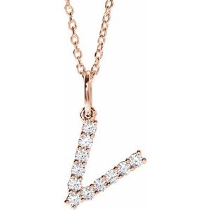 Accented Initial Necklace