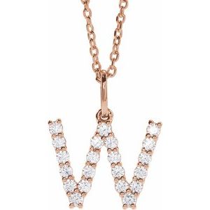 Accented Initial Necklace