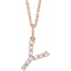 Accented Initial Necklace