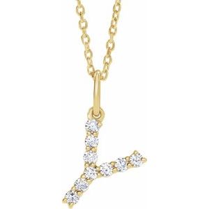 Accented Initial Necklace