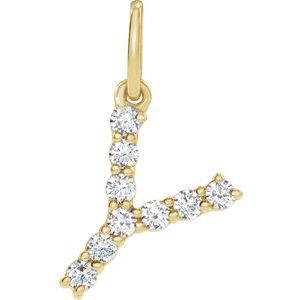 Accented Initial Necklace
