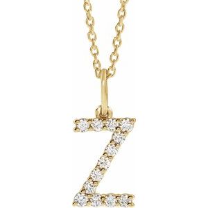 Accented Initial Necklace