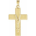 14K Yellow Gold Cross Pendant