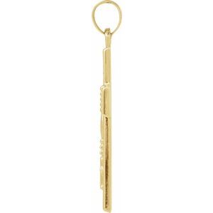 14K Yellow Gold Cross Pendant