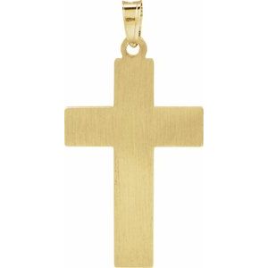 14K Yellow Gold Cross Pendant