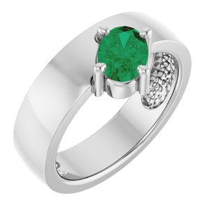 Asymmetric Solitaire Ring