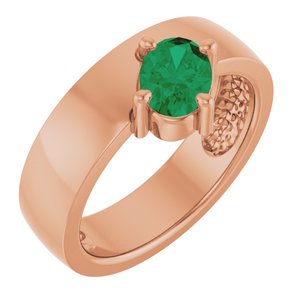 Asymmetric Solitaire Ring