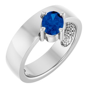 Asymmetric Solitaire Ring