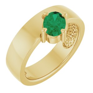 Asymmetric Solitaire Ring