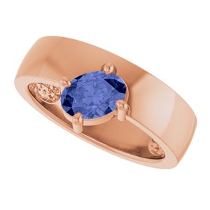 Asymmetric Solitaire Ring