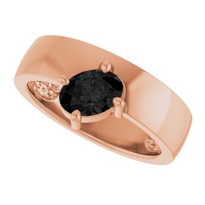 Asymmetric Solitaire Ring