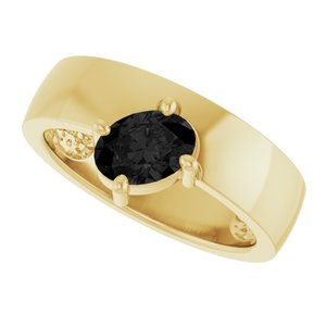 Asymmetric Solitaire Ring