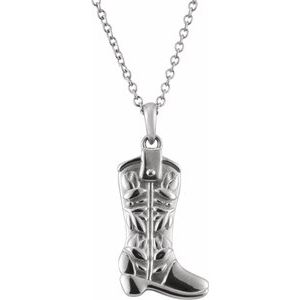 Cowboy Boot Necklace or Pendant