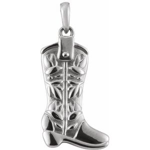 Cowboy Boot Necklace or Pendant