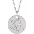 Birth Flower Necklace or Pendant