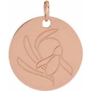 Birth Flower Necklace or Pendant