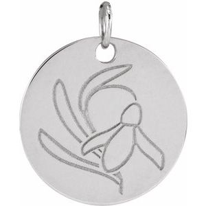 Birth Flower Necklace or Pendant