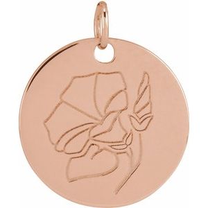 Birth Flower Necklace or Pendant