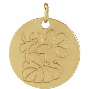 Birth Flower Necklace or Pendant