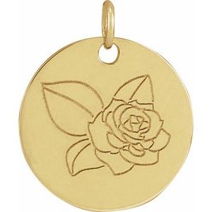 Birth Flower Necklace or Pendant