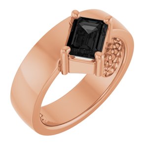 Asymmetric Solitaire Ring