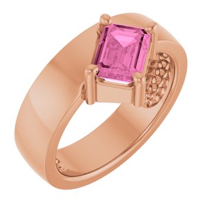 Asymmetric Solitaire Ring