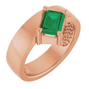 Asymmetric Solitaire Ring