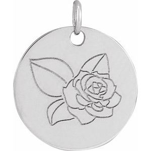 Birth Flower Necklace or Pendant