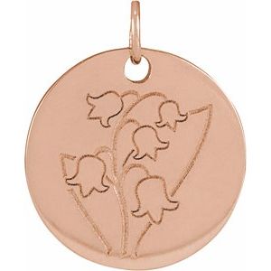 Birth Flower Necklace or Pendant