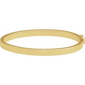 Engravable Hinged Bangle Bracelet