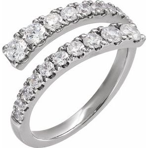 Lab-Grown Diamond Bypass Ring