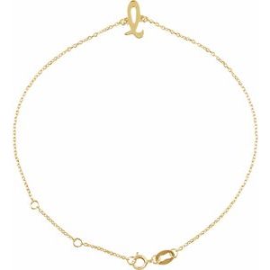 Script Initial Bracelet