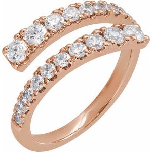 Lab-Grown Diamond Bypass Ring