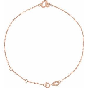 Script Initial Bracelet