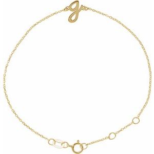 Script Initial Bracelet