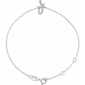 Script Initial Bracelet