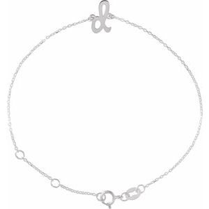 Script Initial Bracelet