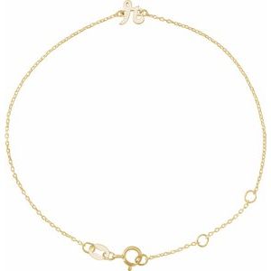 Script Initial Bracelet