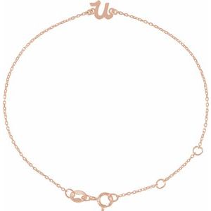 Script Initial Bracelet