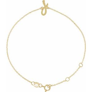 Script Initial Bracelet
