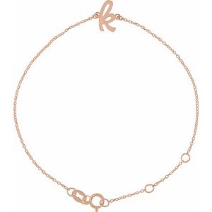 Script Initial Bracelet