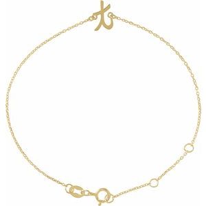 Script Initial Bracelet