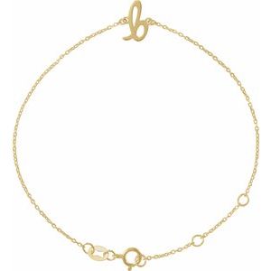 Script Initial Bracelet