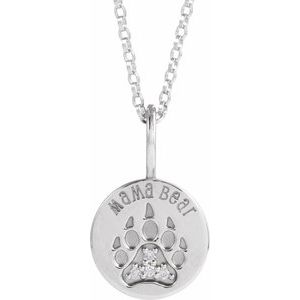Mama Bear Necklace or Pendant
