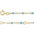 2 mm Enamel Bead Adjustable Chain