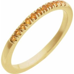Birthstone Stackable Ring