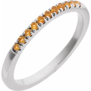 Birthstone Stackable Ring