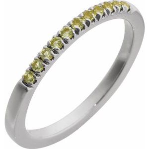Birthstone Stackable Ring