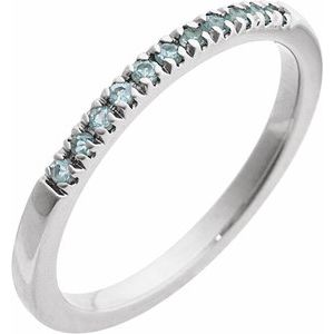 Birthstone Stackable Ring