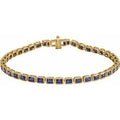 Bezel-Set Line Bracelet